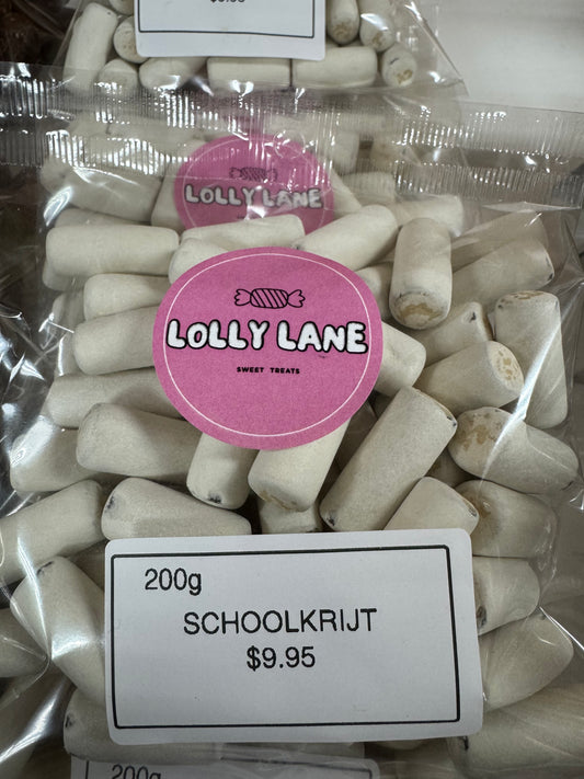 DUTCH LIQOURICE - WHITE SCHOOLKRIJT